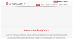 Desktop Screenshot of omaxsecurityservices.com